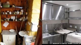 Bishop's Castle Town Hall kitchen