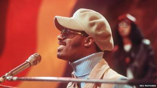 Stevie Wonder, picture taken in 1974