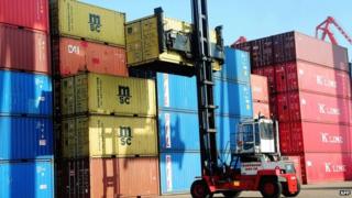 China container terminal in Qingdao