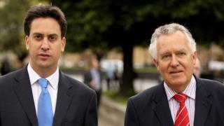 Ed Miliband and Peter Hain