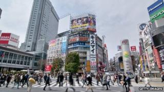 Japan street crossing