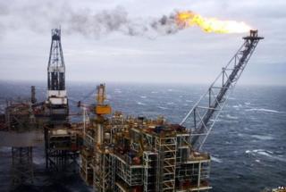 North Sea oil platform