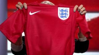 Genuine replica England World Cup shirt