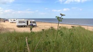 Huttoft car park