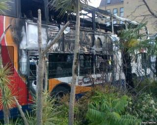Damaged bus (Pic: Paul Smith)