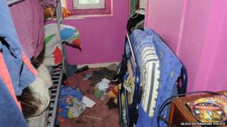 Filthy bedroom