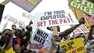 2013 protest against MP's pay