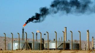A file picture of the Baiji oil refinery