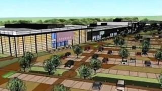 Artist's impression of Rushden Lakes development