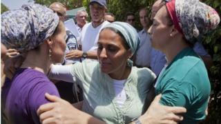 Mothers of missing Israeli teenagers (17/06/14)