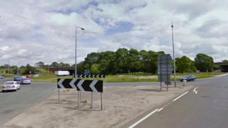 A500 roundabout Barthomley