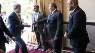 John Kerry meets Iraq's Foreign Minister on 23 July