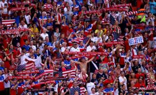 US fans in Manaus at the Portugal game