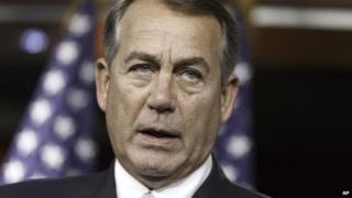House Speaker John Boehner appeared in Washington on 25 June 2014