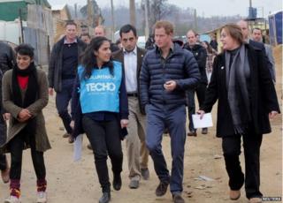 Prince Harry tours El Vergel