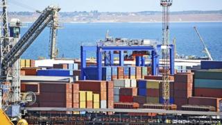 Cargo at port