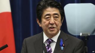 Mr Abe has said Japan must change to adapt to a new security environment