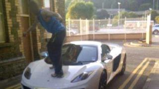 Police saw the picture on Twitter and arrested the boy, who cannot be identified for legal reasons