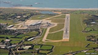 Jersey Airport seen from the air