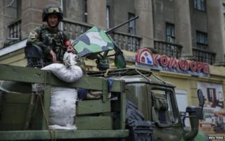 Soldier in Sloviansk (6 July)