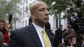 Former New Orleans Mayor Ray Nagin leaves federal court after his conviction in New Orleans 12 February 2014
