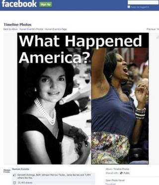 A widely shared image of Michelle Obama and Jacqueline Kennedy
