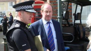 Suffolk Police chief constable Douglas Paxton and Tim Passmore, Suffolk Police and Crime Commissioner