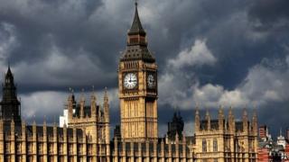 The Houses of Parliament seen from the River Thames