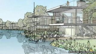 An artist's impression of the Burfield Park development