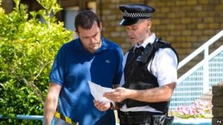 Police outside a London property