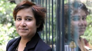 Taslima Nasreen in Paris, 2008