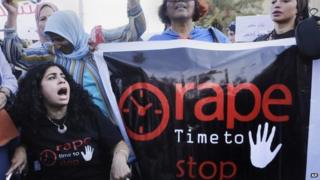 Egyptian women protest against sexual assault and harassment in Cairo (14 June 2014)