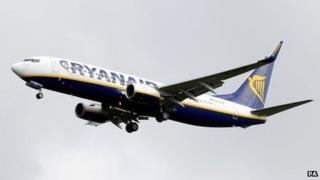 Ryanair Boeing 737 in May 2014