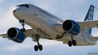 Bombardier CS100 passenger jet