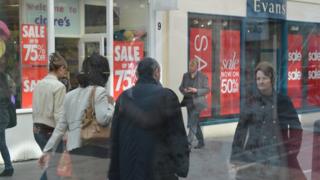 Shopping in town