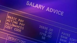 Wages pay packet salary advice slip