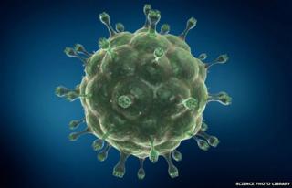 Computer artwork of HIV, the virus that causes AIDS - 1 December 2012