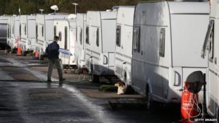 caravans in Oak Lane