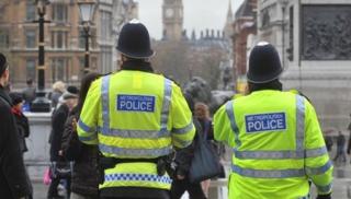 Two police officers in London