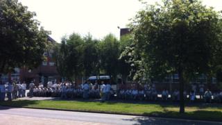 Bentley workers protest