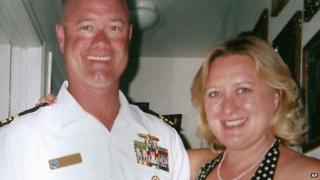 An undated photo of Kris Regelbrugge (right) and John Regelbrugge