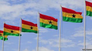 Ghana flags