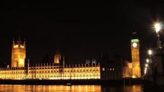 Westminster at night