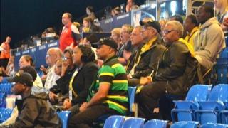 Jamaican netball team supporters