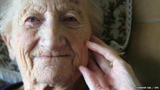 elderly face