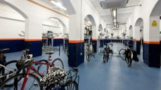 Leicester bike hub at rail station
