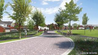 Artist impressions of the 920-home development in Woodford Aerodrome, Chester Road in Stockport