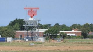 Guernsey Airport radar tower