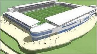 Artist's impression of Stadium for Cornwall