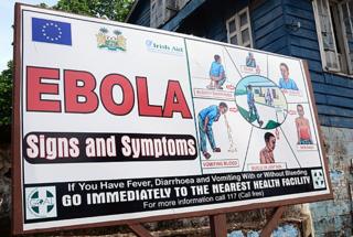 Information poster about Ebola